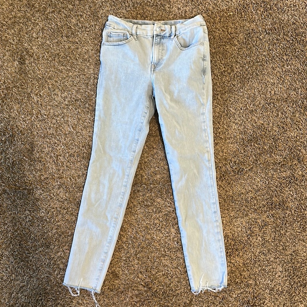Express light wash ankle denim women’s size S